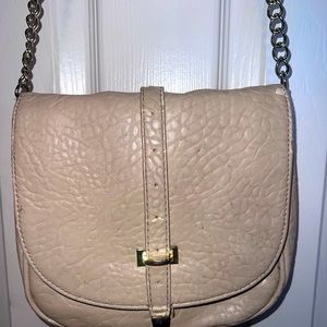 Light Brown with gold cross body strap